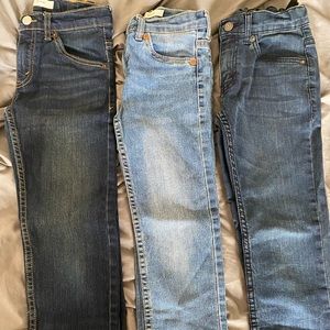 Three pairs of Kids Levi’s 511 and 512